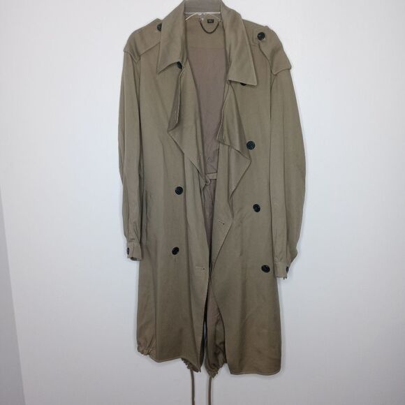 All Saints olive green coat size large - Picture 4 of 12